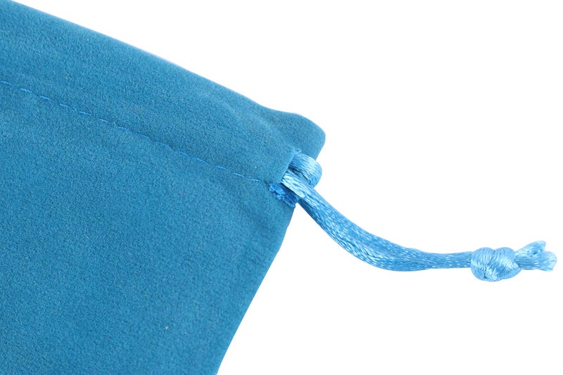 Sansam Small Velvet Gift Bags with Drawstring  20pcs 4.0x4.8 Inch Teal Drawstring Velvet Cloth Jewelry Pouches - Image 4